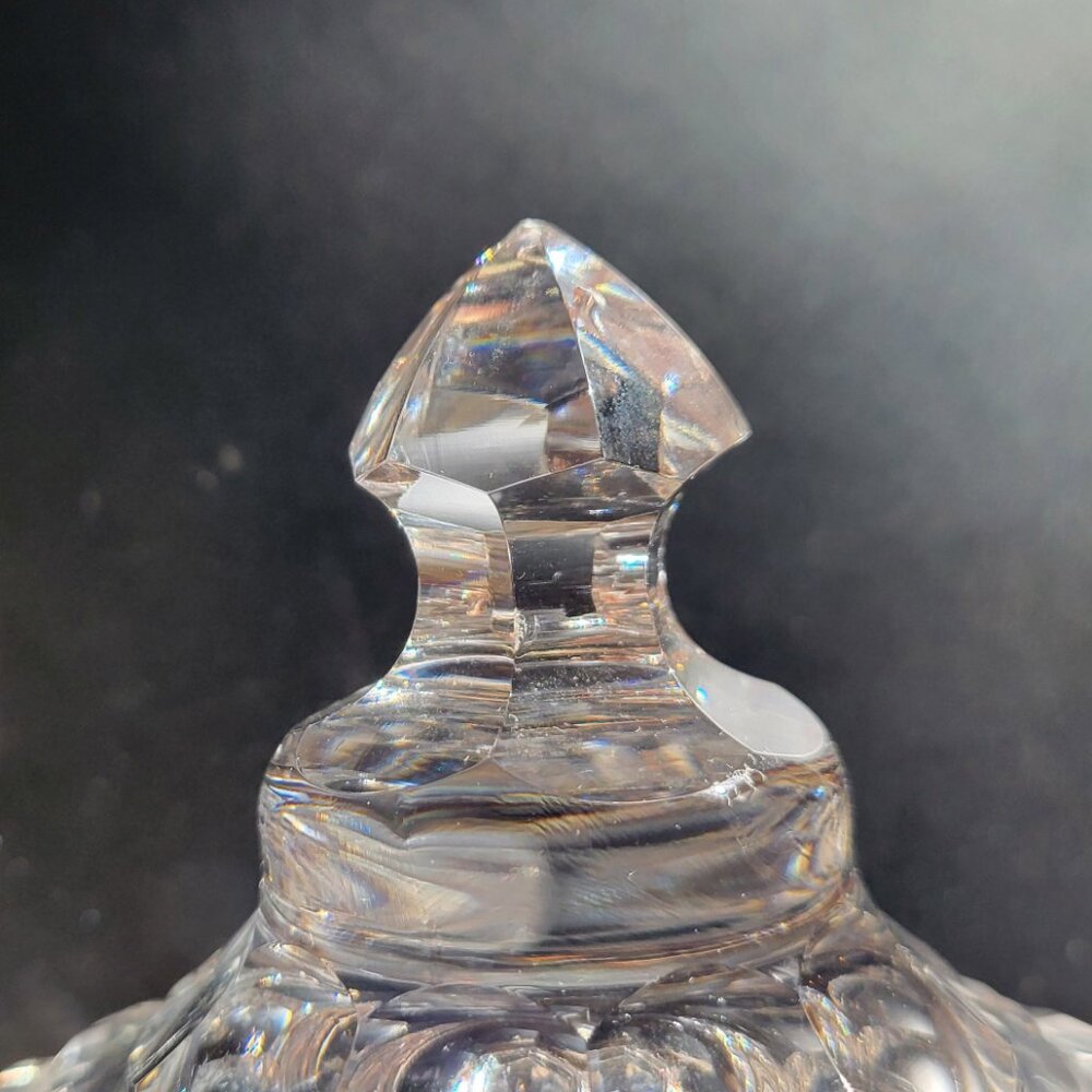 WATERFORD βοΈ CRYSTAL Powder Jar π Large & Rare ! - Picture 3 of 12